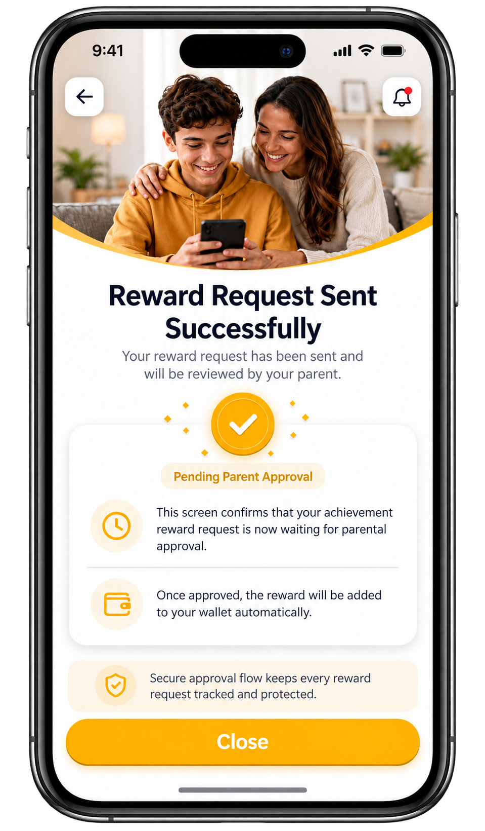 JuniorCash parent dashboard and child card controls
